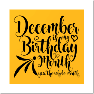 December Birthday Posters and Art